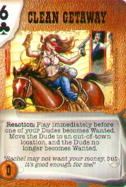 Clean Getaway, Action Card, 6 Clubs